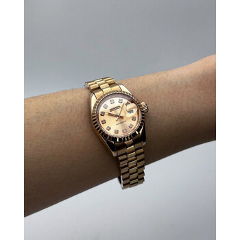 Custom Seiko Mod • Rose Gold Diamond Datejust • 26mm